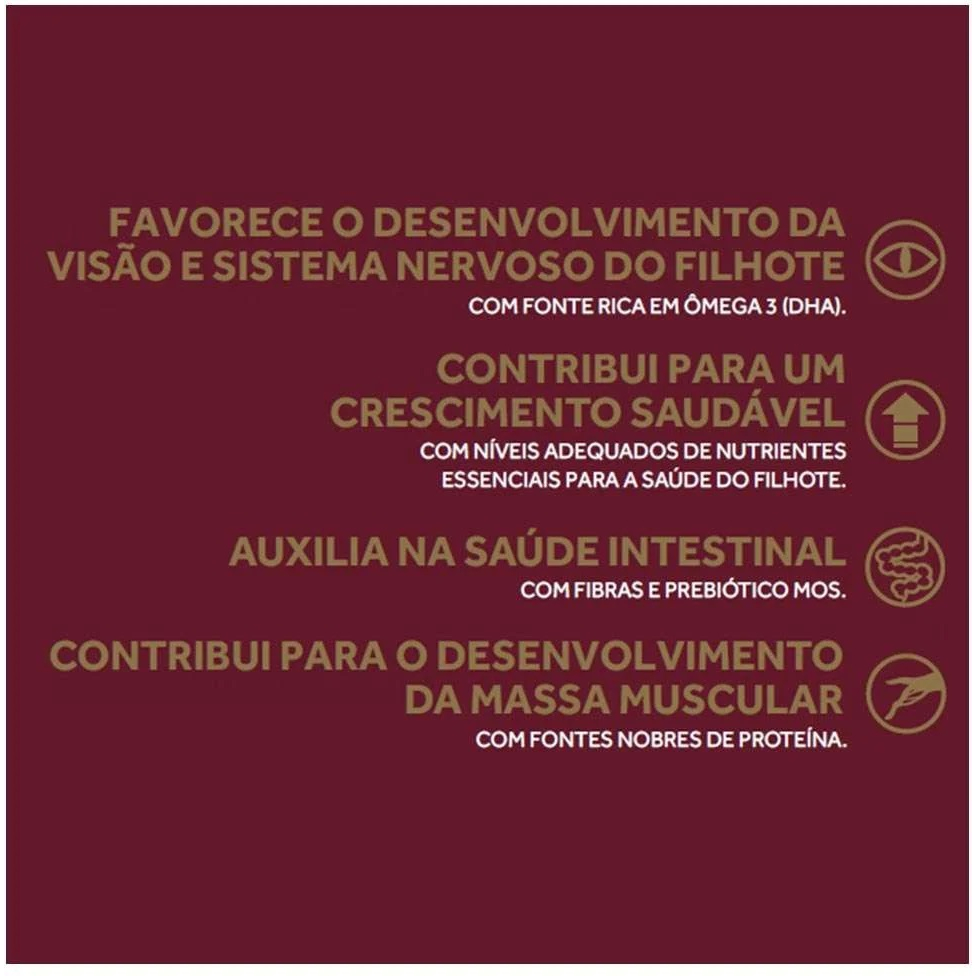 Detalhes do Ração GranPlus Menu Cães Filhotes Raças Médias e Grandes Carne e Arroz 15kg