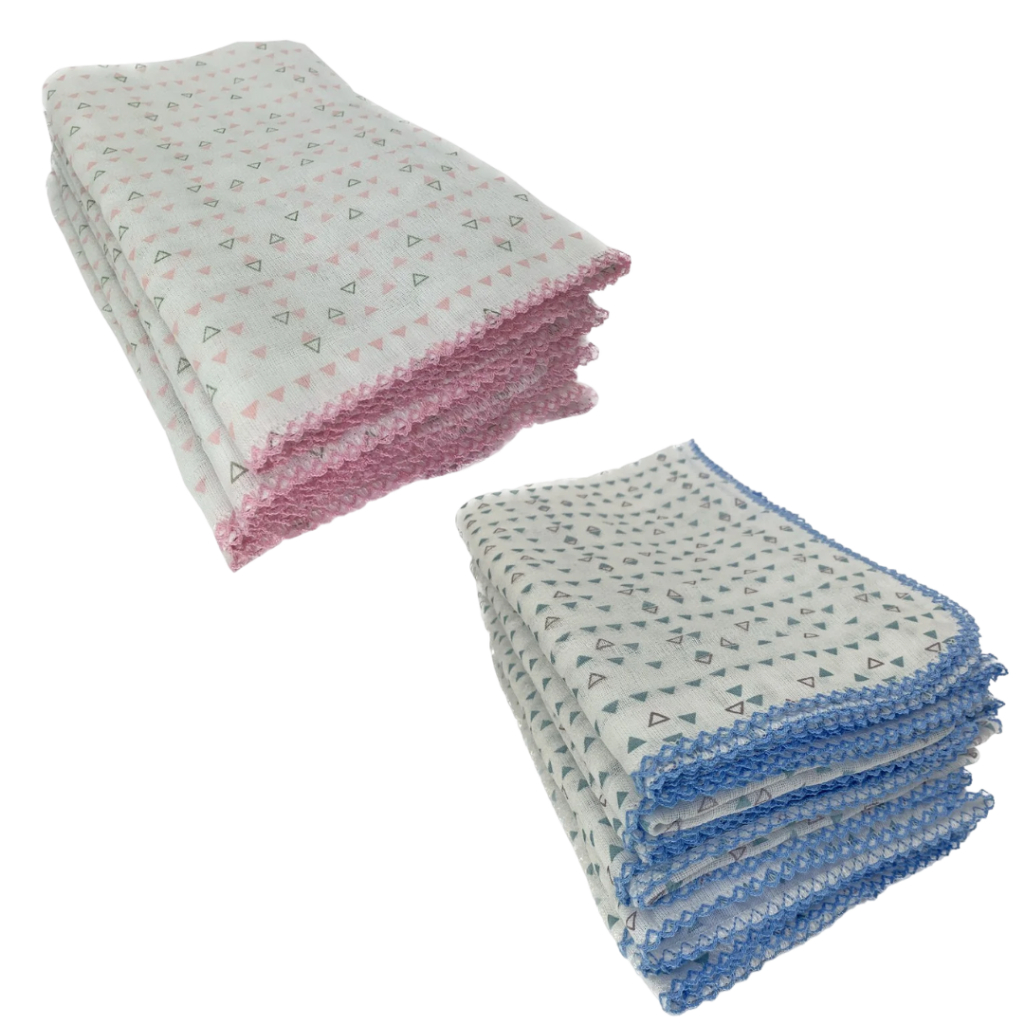 Toalha Fralda Bebê Cremer 70x120cm com Crochê