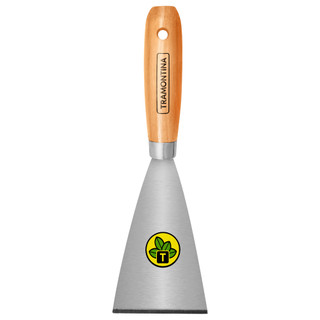 Espátula Rígida 8cm Tramontina em Aço Carbono com Cabo de Madeira 77394/085 em Oferta na Shopee