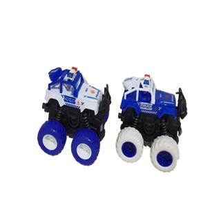 Kit C/2 Carrinhos Fricção Brinquedo Monster Truck Big Foot Rally