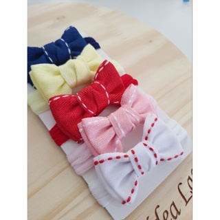 Laço de bebê RN faixinha, kit 5 lacinhos enxoval infantil menina. em Oferta na Shopee