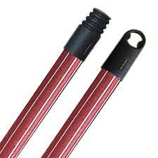 KIT 3 CABO DE VASSOURAS 120CM em madeira ponteira plastica estampado e liso em tomvermelho