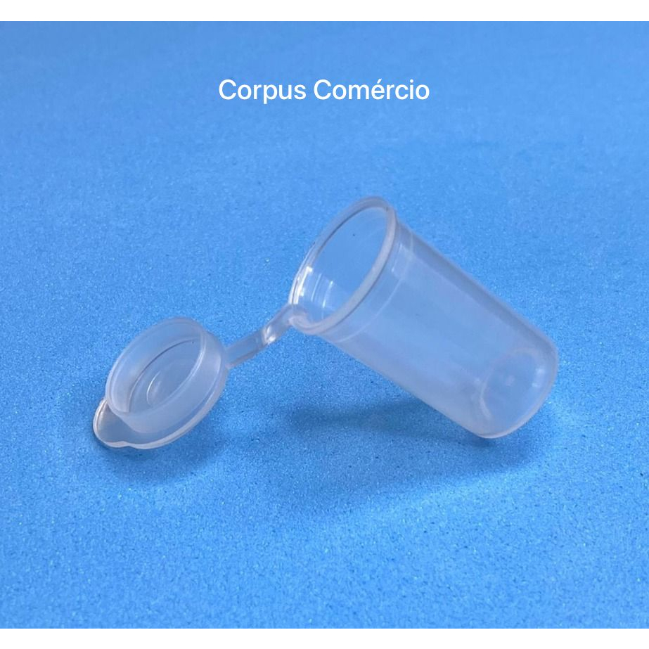 Microtubo Flaconete Pote Fundo Chato 4,5ml - C/250