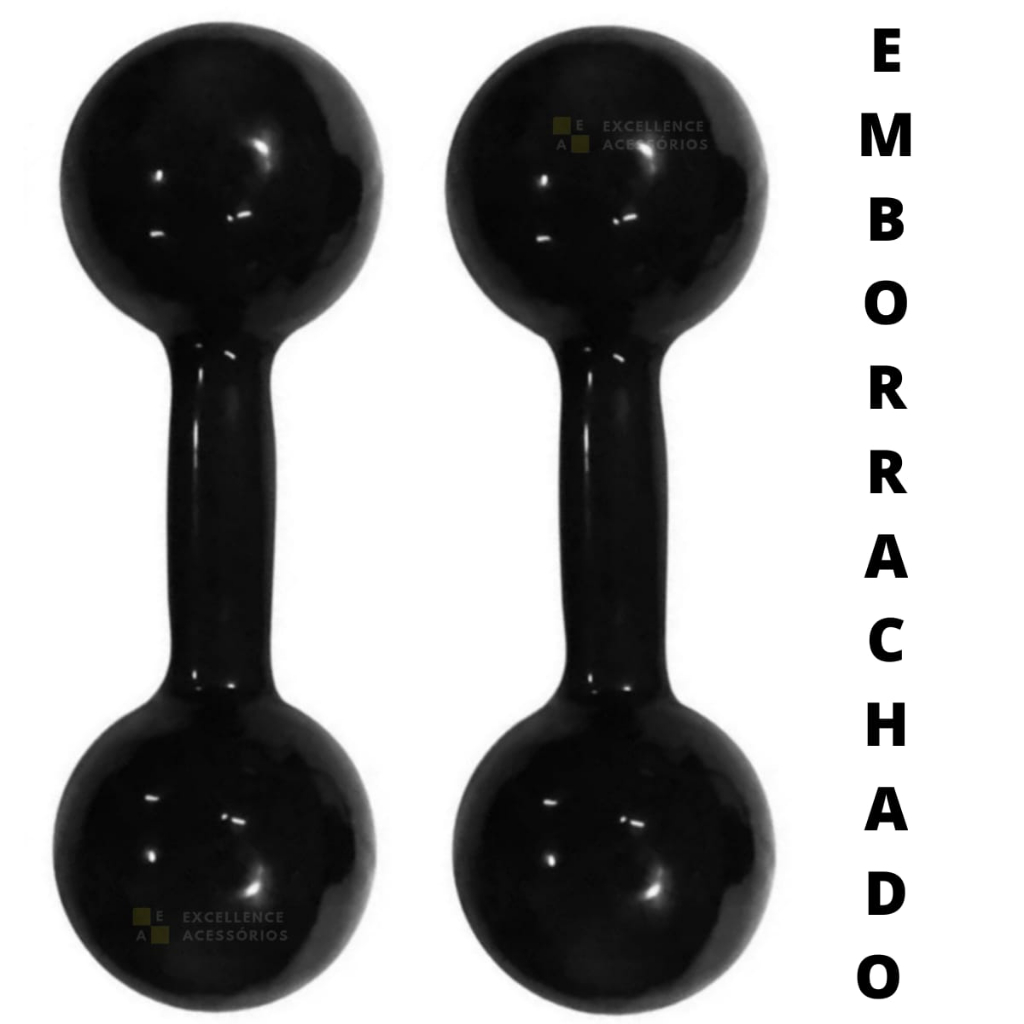 Par 3kg halter bola emborrachado halteres funcional academia em casa total 6kg