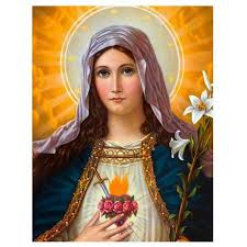 Quadro Plaquinha Decorativa MDF A4 - Imac Cor de Maria 1 - OS ARCANJOS