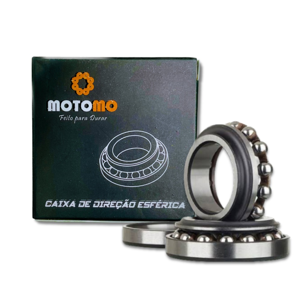 Caixa de Direção Esferica Honda Titan Todas Fan Cg Start Cargo 160/150/125 Padrão Original Rolamento Coluna de Direção Moto