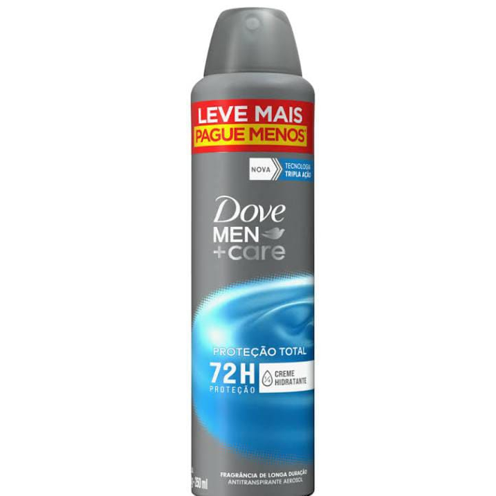 Desodorante Antitranspirante Aerosol Dove Men +Care Cuidado Total com 250mL