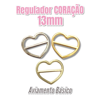 CORAÇÃO regulador de alça 13 mm de metal (pacotes de 100 uni) em Oferta na Shopee