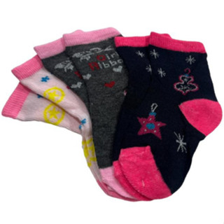 Kit 12 Pares Meias Infantil Feminino Estampada Meia Criança Feminina 2-12 ano