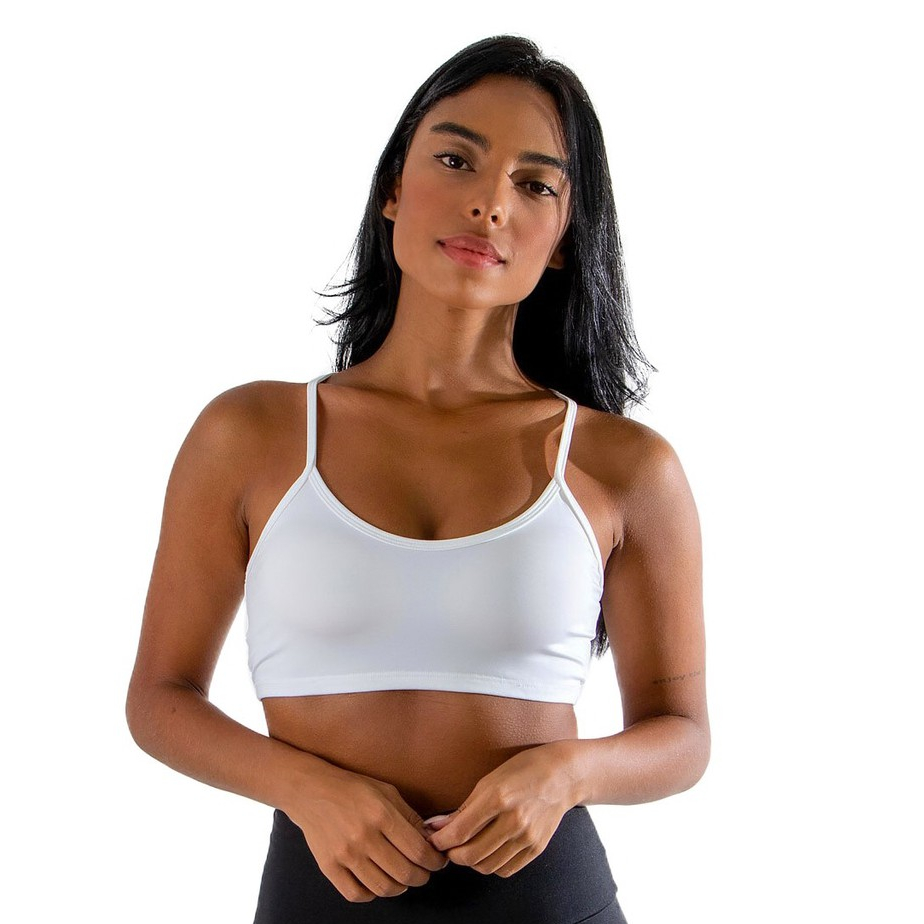 Top Fitness Feminino Nadador Alça Fina Academia