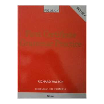 Livro First Certificate Grammar Practice Richard Walton