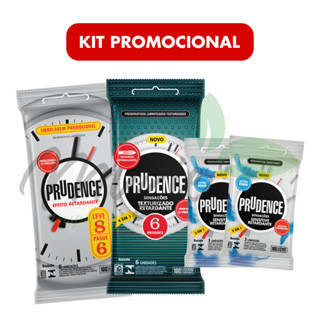 Kit Leve 20 Pague 18 Preservativos Camisinha Prudence Efeito Retardante + Sensitive Retardante + Texturizado Retardante