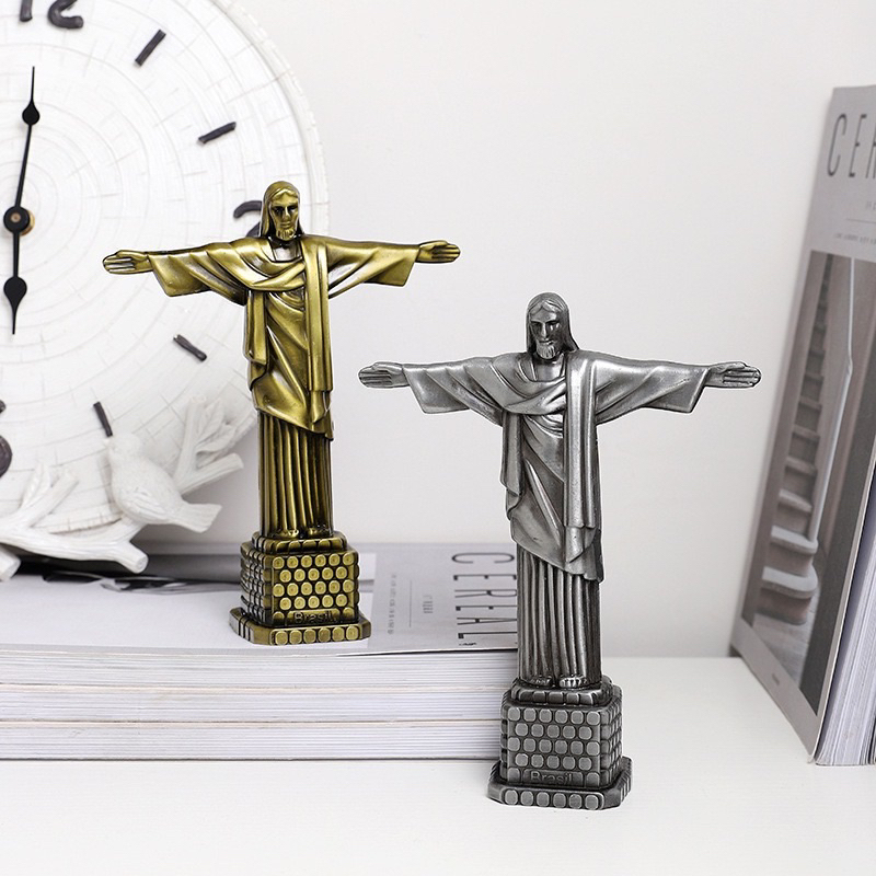Estátua Miniatura Cristo Redentor Para Decoração 19cm