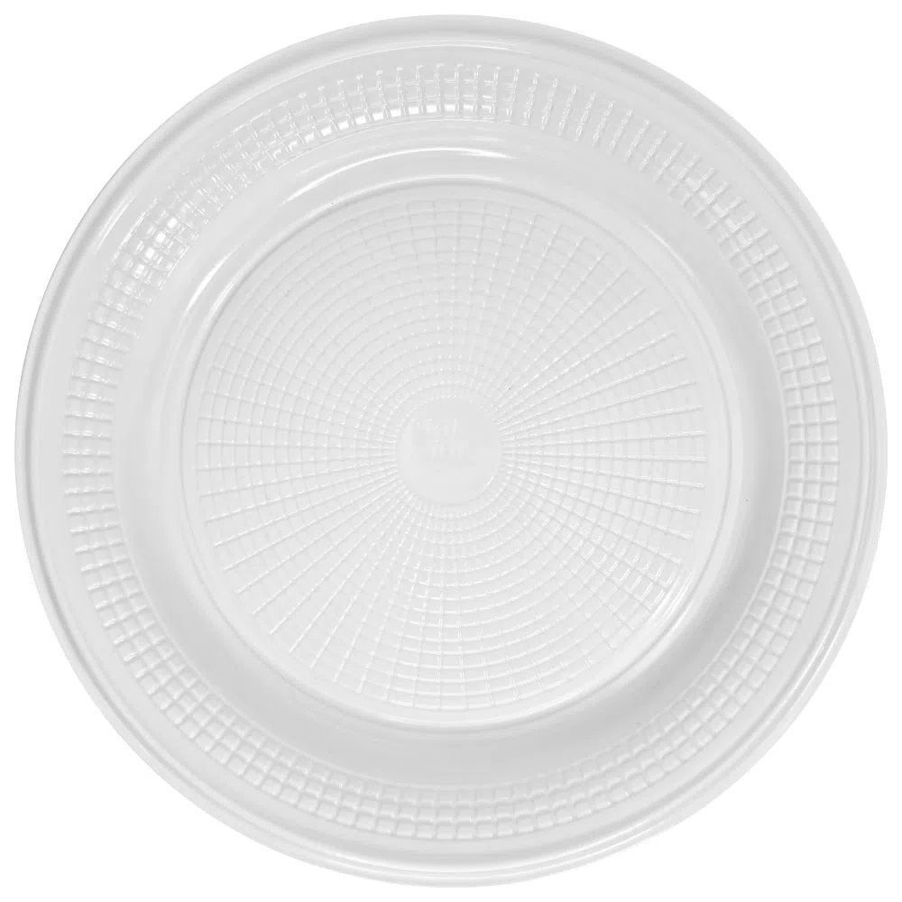 Prato Raso Descartável 18cm C/10un - Trik Trik em Oferta na Shopee