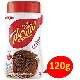 Adoçante Dietético em Pó Tal e Qual Forno & Fogão Pote 120g Substitui o Açúcar