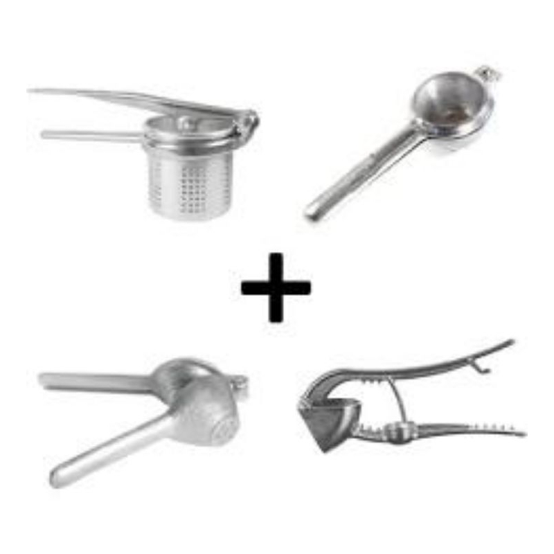 kit 4 peças utilidades super chefes