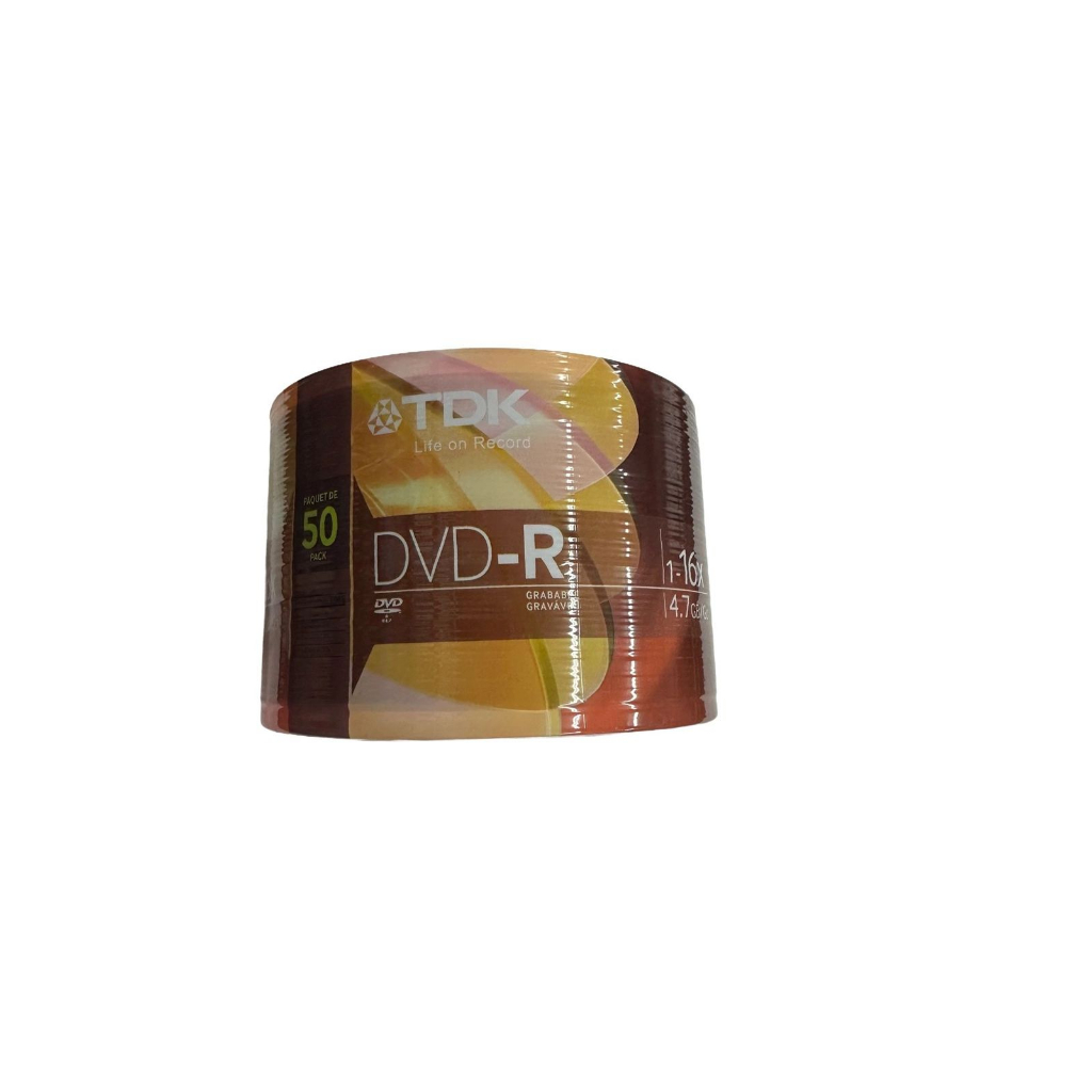 DVD-R Virgem 4.7GB 1-16X TDK C/50 Unidades Tubo