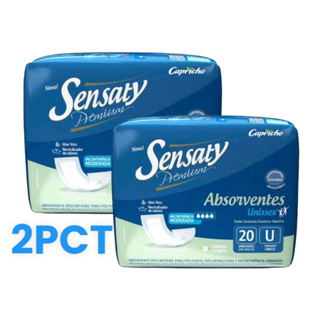 ABSORVENTE GERIATRICO SENSATY KIT C/2 PCT SUPER ABSORVENTE em Oferta na Shopee
