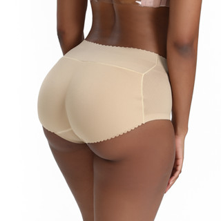 Calcinha Com Enchimento no Bumbum Malha Fria Modeladora Sem Costura Aumenta e empina Bumbum