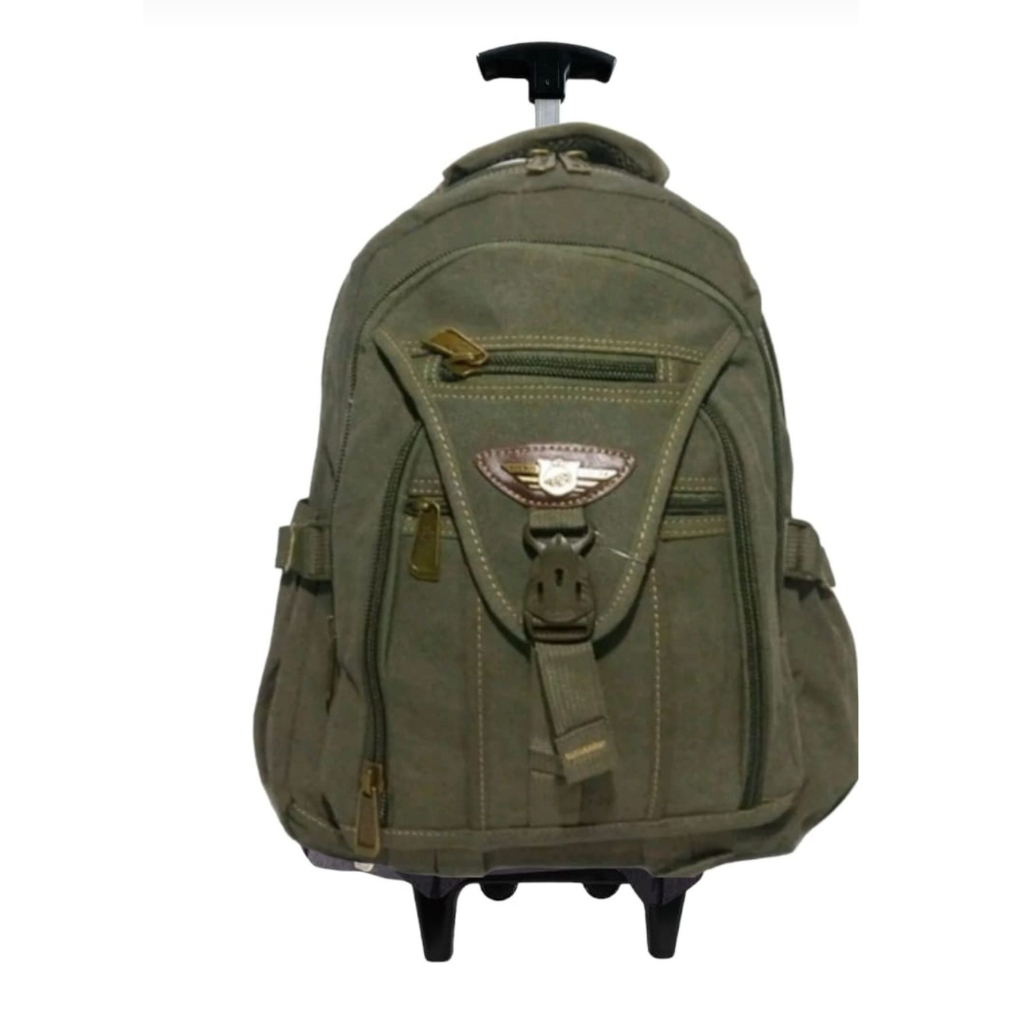 Mochila de Rodinha Escolar de Lona Linda, resistente e espaçosa ✨ Ideal para escola, viagens e dia a dia