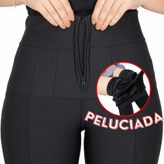 Calça Lipo Feminina Flanelada Peluciada Cintura Alta em Oferta na Shopee