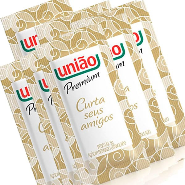 Açúcar refinado União sache 5gr caixa com 50 unidades em Oferta na Shopee