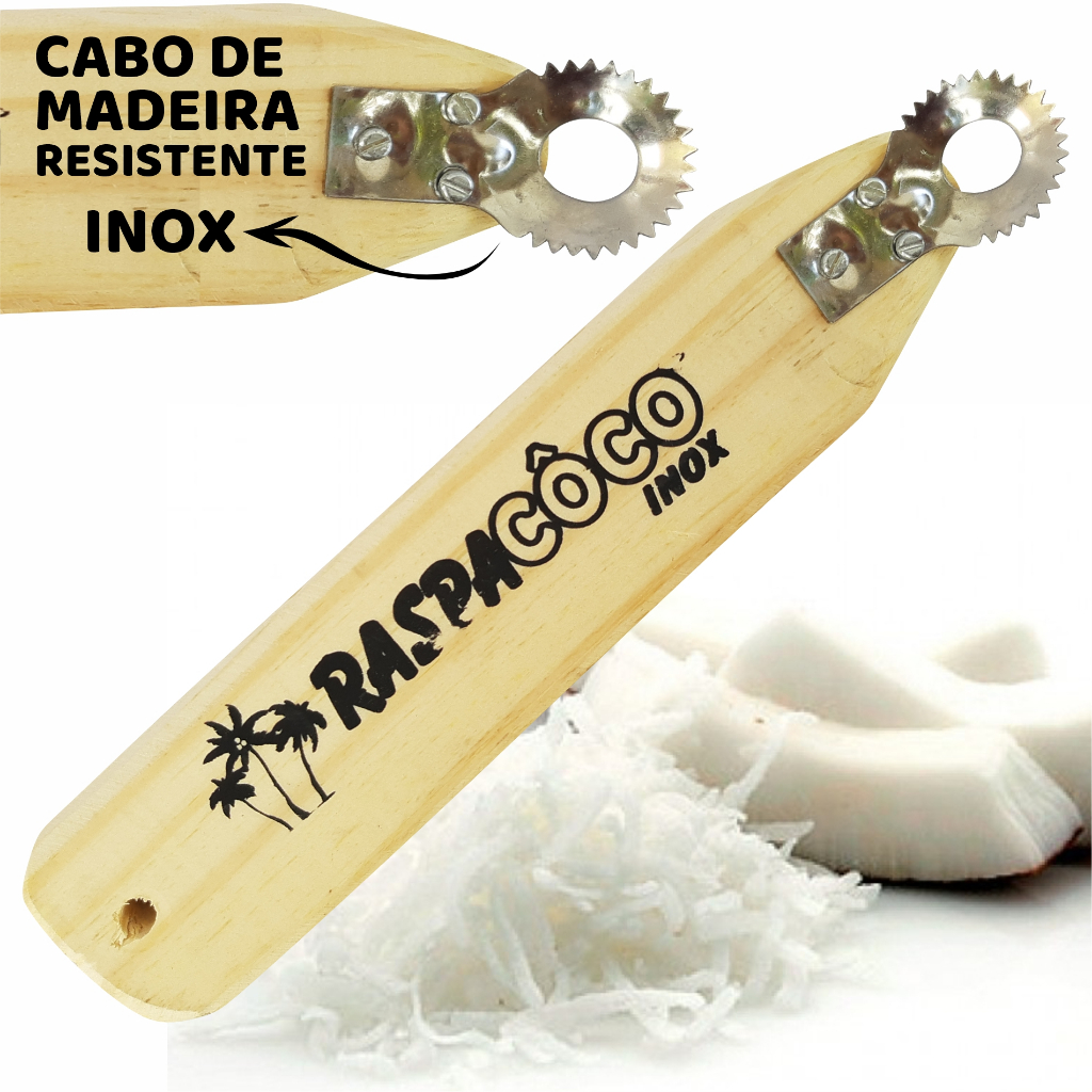 Rapa Raspa Ralador De Côco Inox Manual De Perna - Original em Oferta na Shopee