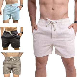 Short Linho Masculino Lavado Macio Bermuda Mauricinho Premium Casual Moda Praia.