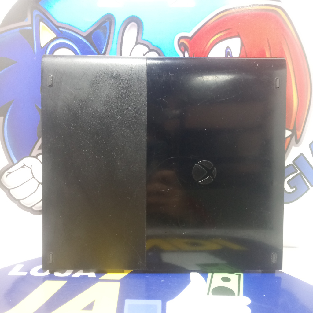 tampa de cime e baixo xbox 360 slim ou super slim com marcas de uso