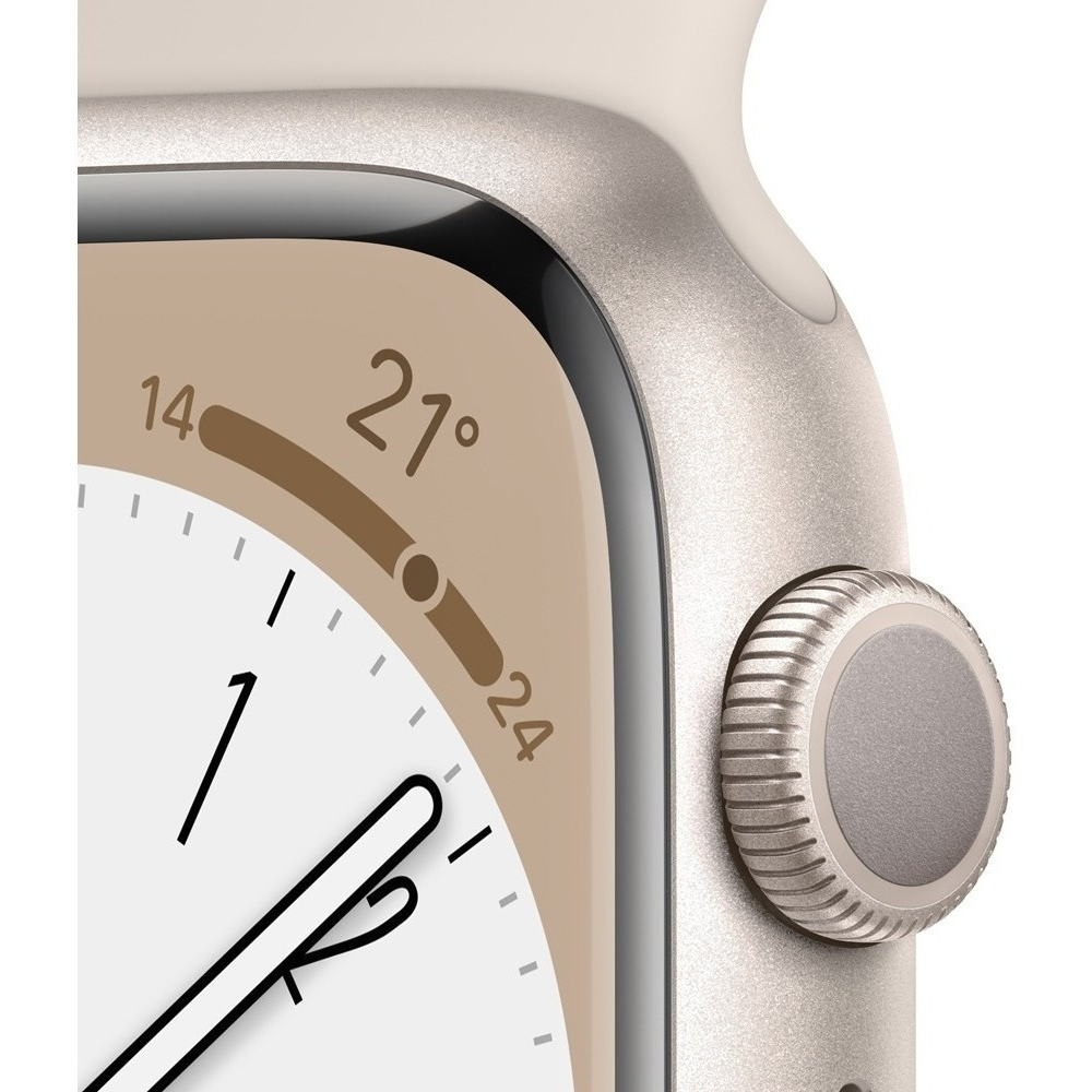 Apple Watch Series 8 (41 mm) Área de visualização de 904 mm²