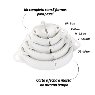 Kit 5 Formas Molde Para Pastel Risole Corta e Fecha em Oferta na Shopee
