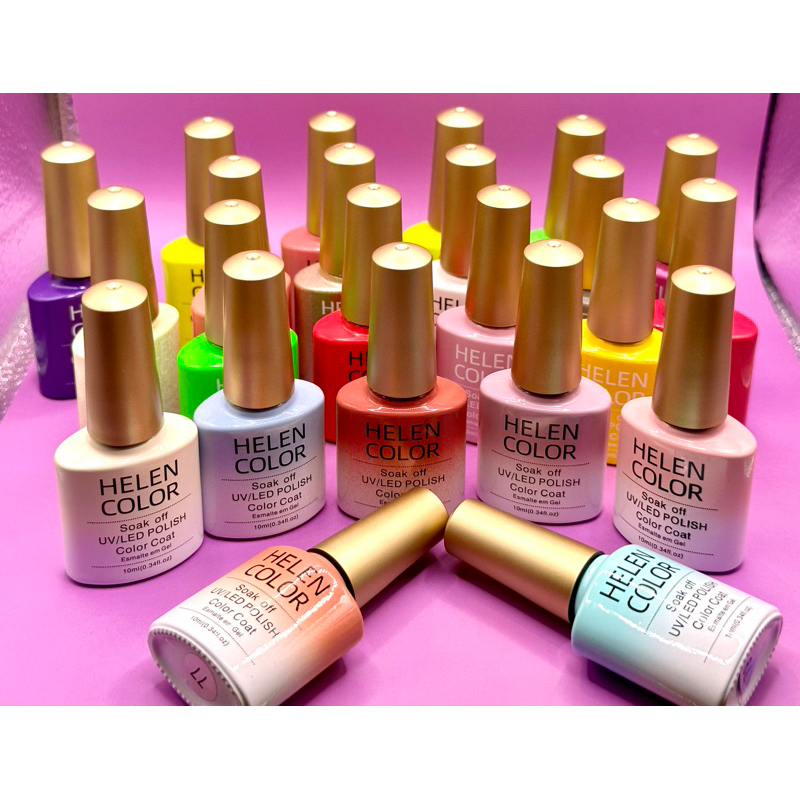 Esmalte em Gel Helen Color UV/ LED 10ml Comprar cima de 12pcs vai Ganhar Um Gel 15g de Helen Color