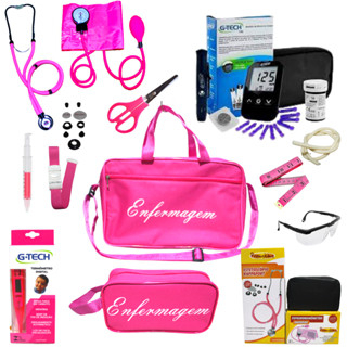 Kit Enfermagem Premium 12 itens - Medidor de Glicose G-tech