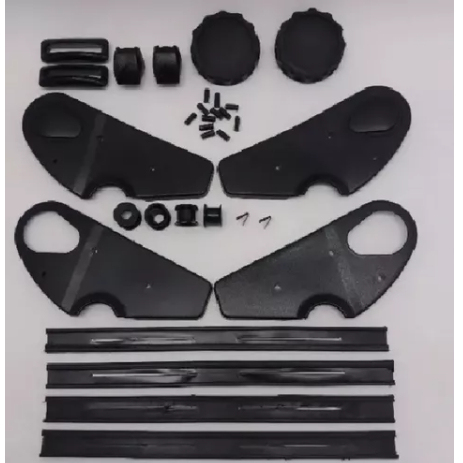 Kit do Acabamento do Banco - Volkswagen - Brasilia/Kombi/Fusca/Fusca Itamar - Preto
