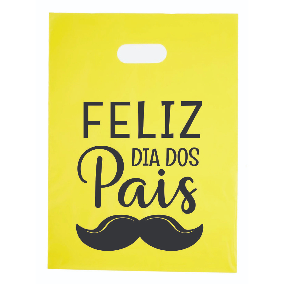 Sacolas Plásticas resistente  25x35 frases 50 uni. feliz dia dos pais envio de imediato - pai