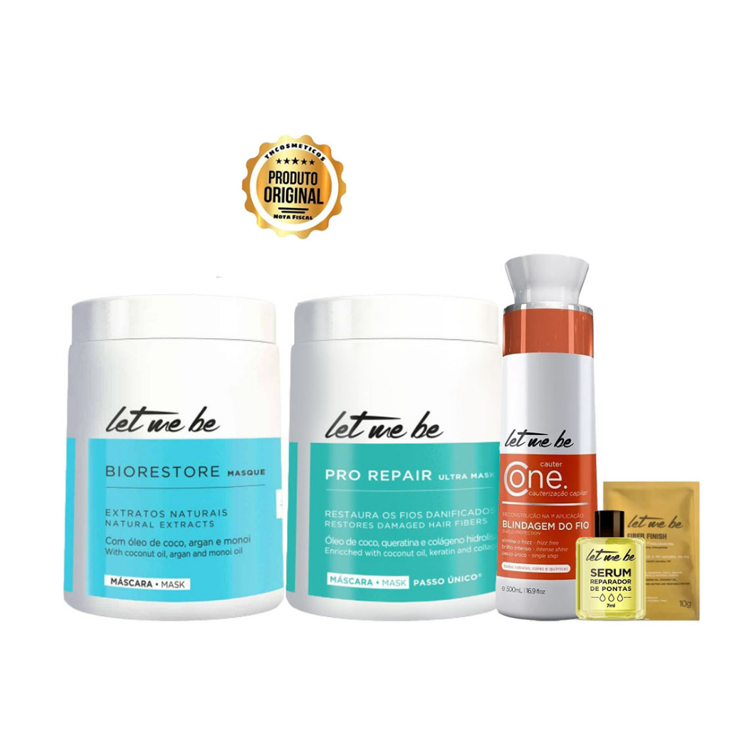 Let Me Be Btx Pro Repair 1 Kg + Bio Restore 1 Kg + Cauter One 500ml