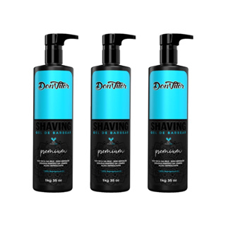 KIT 3x SHAVING EM GEL DON VITOR 1kg 3un em Oferta na Shopee