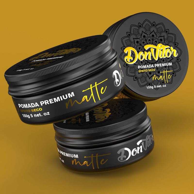 KIT 6x PASTA MATTE MODELADORA DON VITOR 120g 6un
