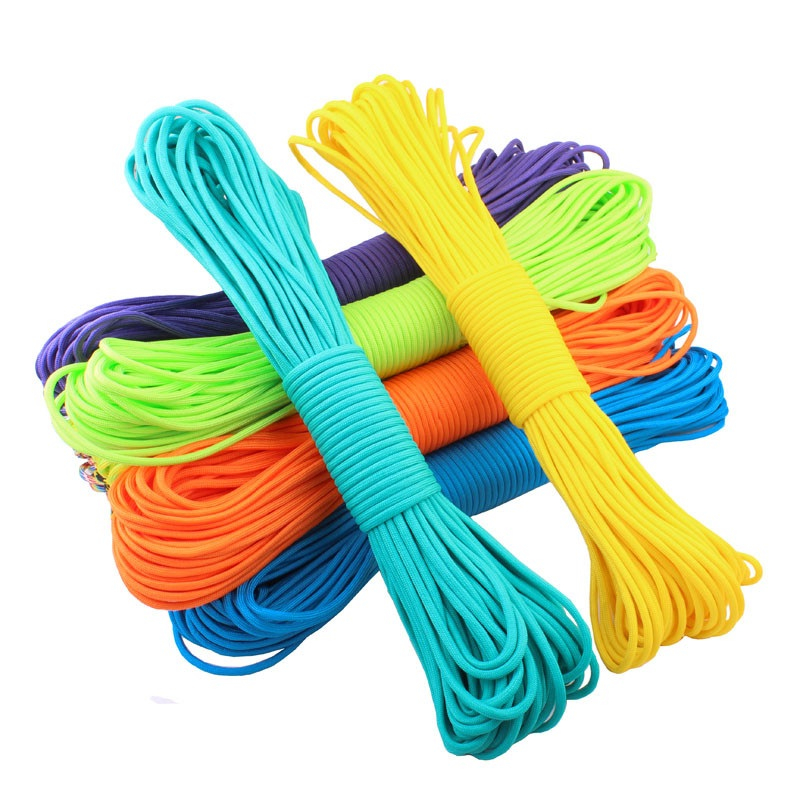 Corda paracord 550 lbs 4mm de espessura 7 filamentos rolo 10 metros 250kg Equipamento para Acampamento Sobrevivência Camping Aventura
