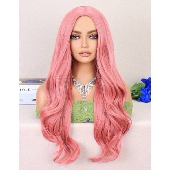 Peruca Orgânica Ondulada Sem Franja Estilo Barbie Lindíssima em Oferta na Shopee