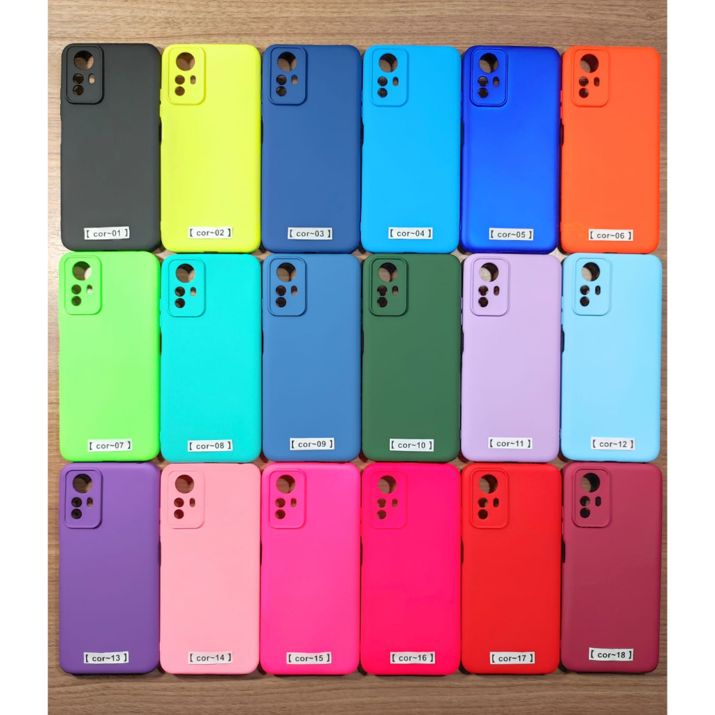 Capa Capinha Anti impacto Para Celular  Xiaomi Redmi Note 12S - Com Interior Aveludado de Silicone / 014XM  - CP 014