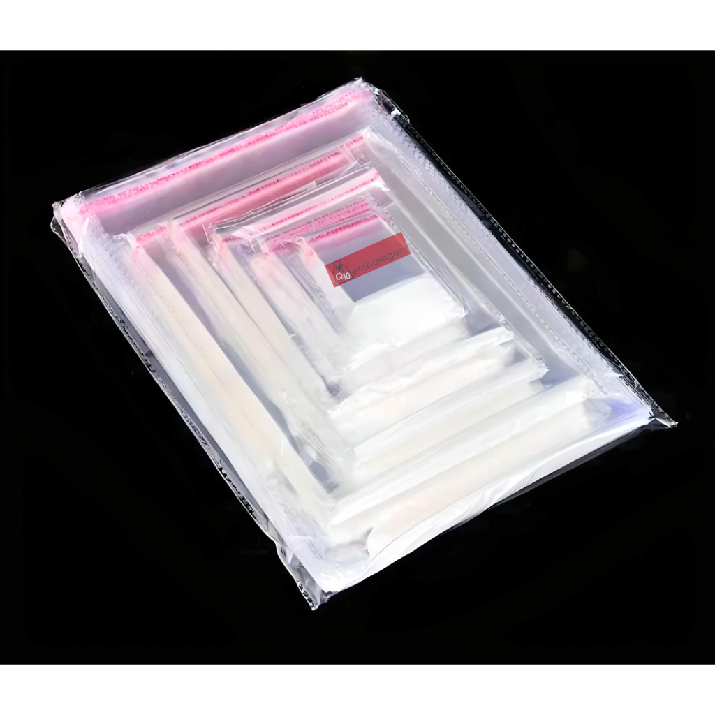 Kit 100/500 unidades saco plástico adesivado 4x4cm até 25x35cm auto adesivo - Embalagens