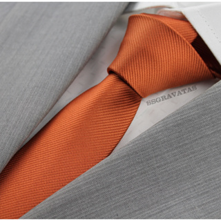 Gravata Terracota Slim Gr466 em Oferta na Shopee