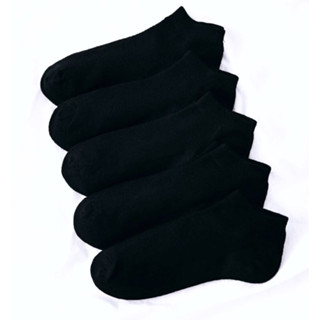 Kit 18 Pares de Meias Pretas Soquete Cano Curto Masculina Feminina Unissex varejo