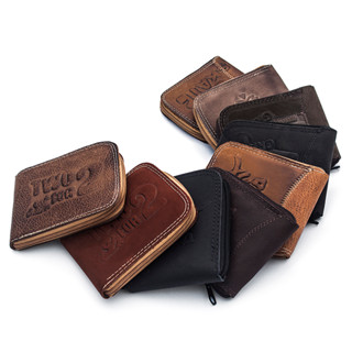 Carteira Masculina De Couro Com Ziper Envio Aleatório