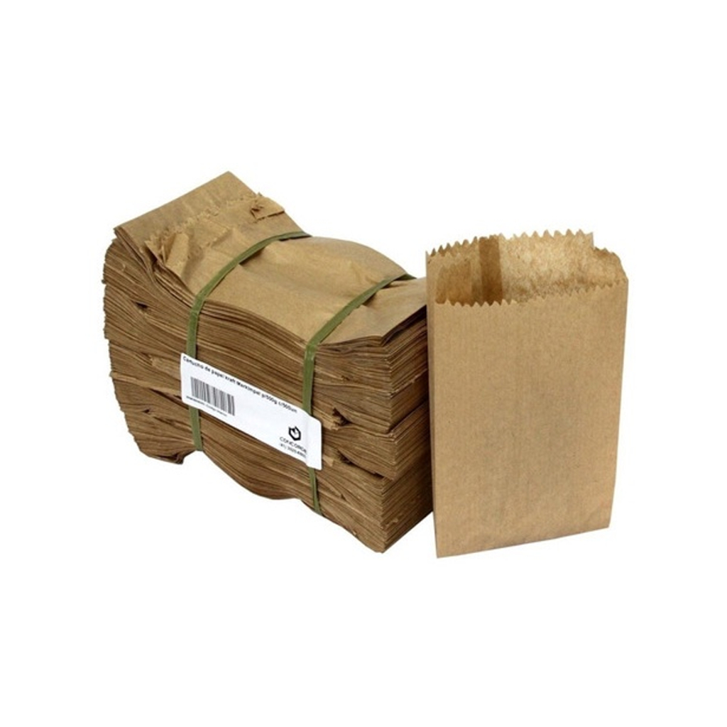 Saco De Papel Kraft 1/4 - 500 Unidades 14x10cm em Oferta na Shopee