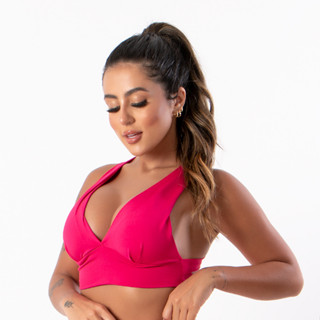 KIT 2 Top Com Bojo Cruzado Nas Costas Feminino Academia Fitness em Oferta na Shopee