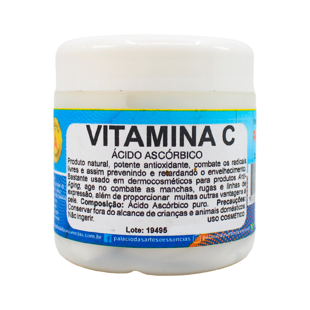 Vitamina C (Ácido Ascórbico) para Uso Cosmético – 100 g em Oferta na Shopee