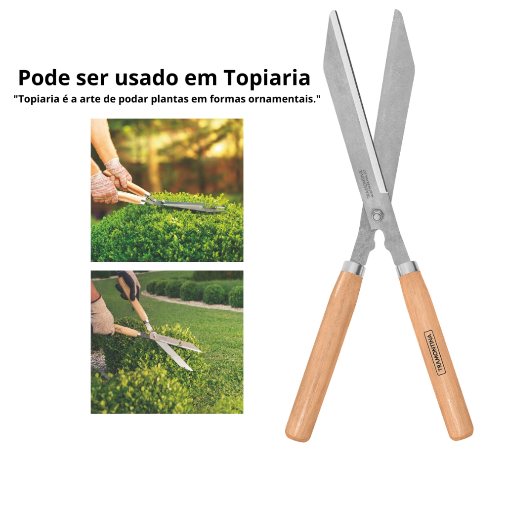 Tesoura de Cortar Grama e Cerca Viva 12 Polegadas Tramontina