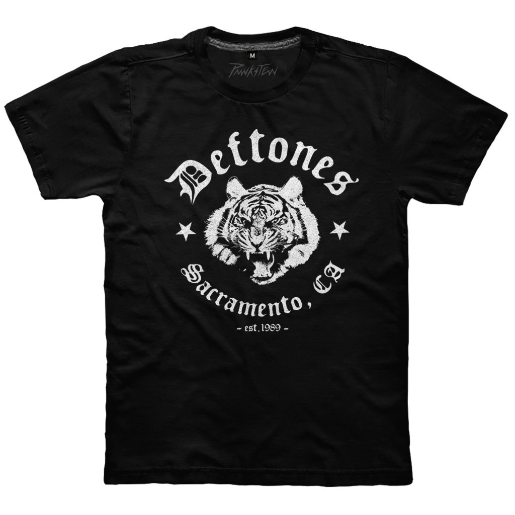 CAMISETA Malha Premium 100% Algodão Deftones 5 Punkstein em Oferta na Shopee
